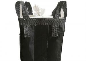  Black Flexible PP Bulk Bag Flat Bottom With Spout 100% Virgin PP Founded 1000kgs Manufactures