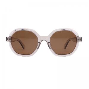  Women'S Round Acetate Sunglasses Polarized Customize Logo Anti Glare Manufactures