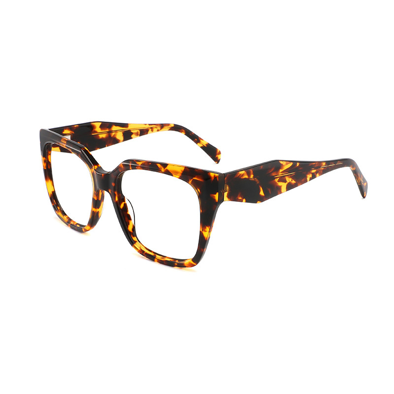  Customize Logo Oversized Frame Glasses Square Spectacle Optical Manufactures