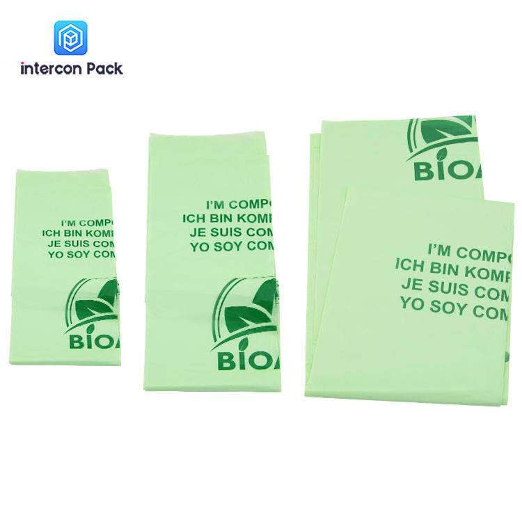  Gravnre Printing Plastic Packaging Bag Biodegradable Corn Starch Poly Bags Manufactures