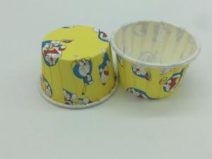  Jumbo Yellow Baking Cups Doraemon Comic PET Coated Muffin Paper Liners Single Wall Manufactures