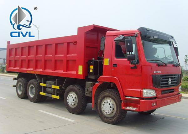 Quality 50Ton Heavy Duty Dump Truck 371hp Tipper Truck Container euro II/III Engine Thickness Bottom 10mm Side 8mm for sale