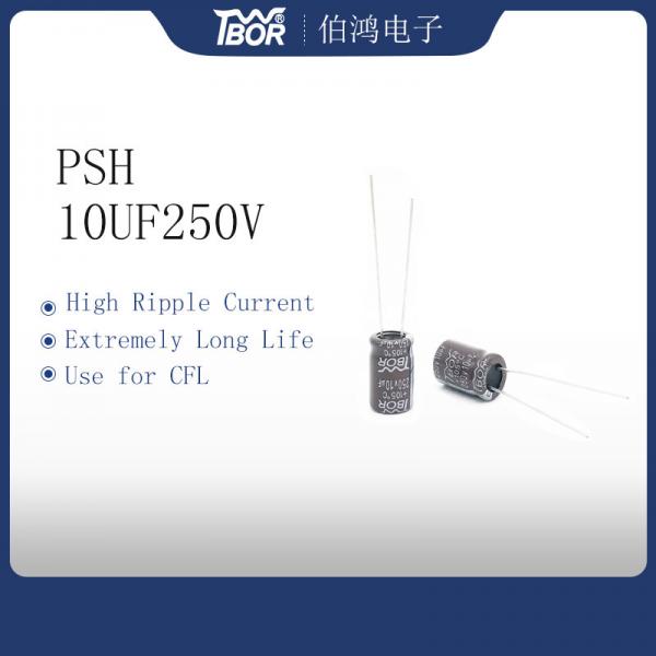 Quality Electronic Ballast Radial Electrolytic Capacitor 10UF250V 10X16MM for sale