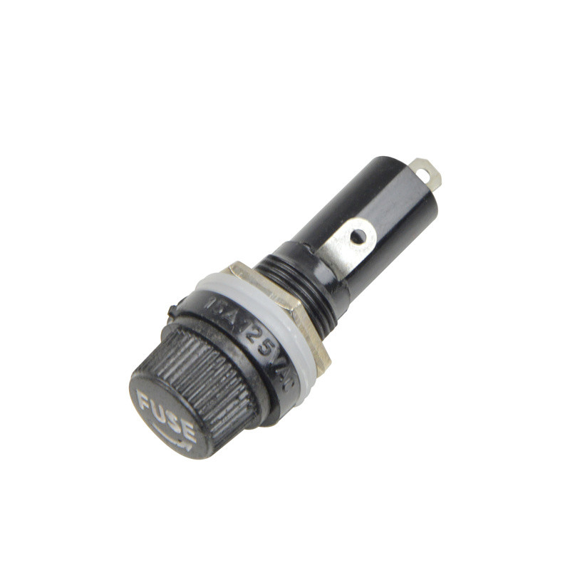  10A 250VAC Glass Tube Fuse Holder Panel Mount For Older Automotive Applications Manufactures