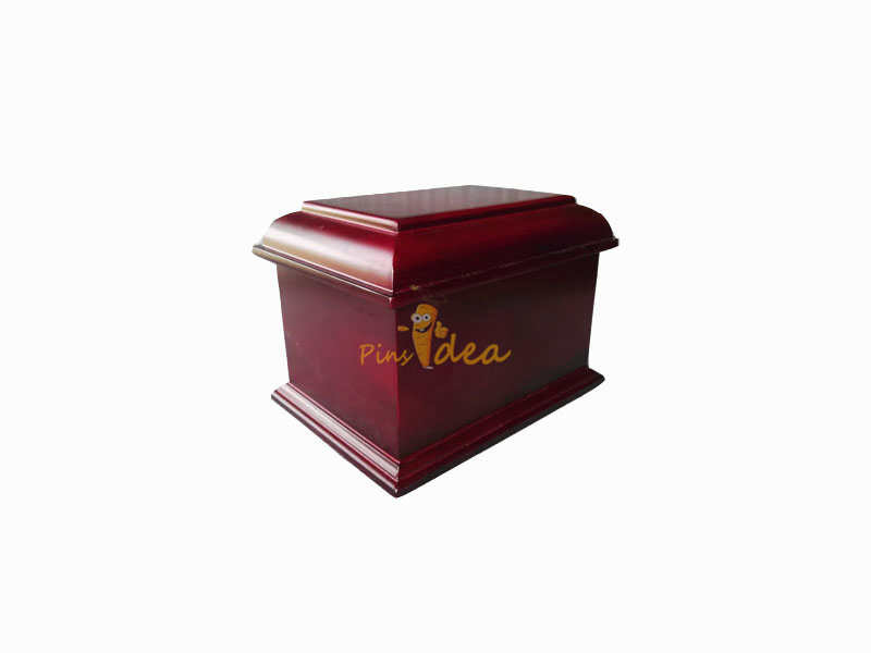  Well Crafted Affordable Traditional MDF Rosewood Color Pet Casket Cremation Ash Urn Box, Small Order Supported Manufactures