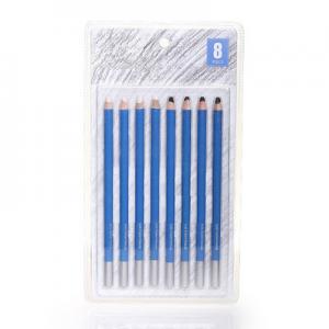 Hot sale high light 8pcs custom soft sketching white charcoal pencil set for art and drawing Manufactures