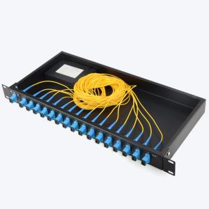  19 Inches Fiber Optic Accessories With 12 Ports  24 Ports And 48 Ports Optical Fiber Splitter Manufactures