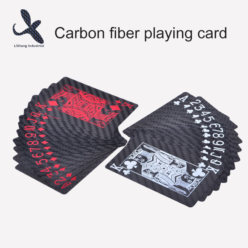 Luxury Ultrathin Pure Carbon fiber playing cards for entertainment carbon fiber poker Manufactures