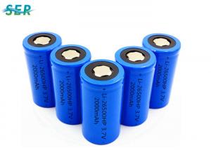  ICR26500 3.7 Volt Lithium Ion Battery 26500 2000mAh High Discharge Rate 10C Manufactures