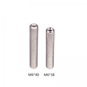  Screw Thread Stainless Steel M6 3D Printer Throat Length 38mm 35mm Manufactures
