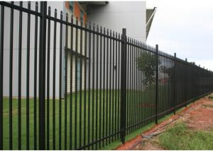  Tubular 7ftx8ft Ornamental Metal Fence Panels Fadeless Manufactures