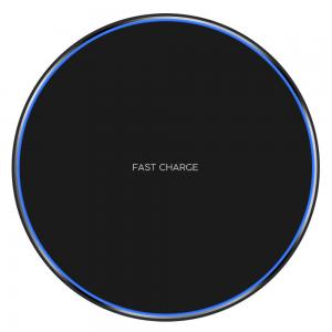  15W 10W Qi Wireless Charger Pad 100mm LED Light Fast Charging Wireless Charger Manufactures