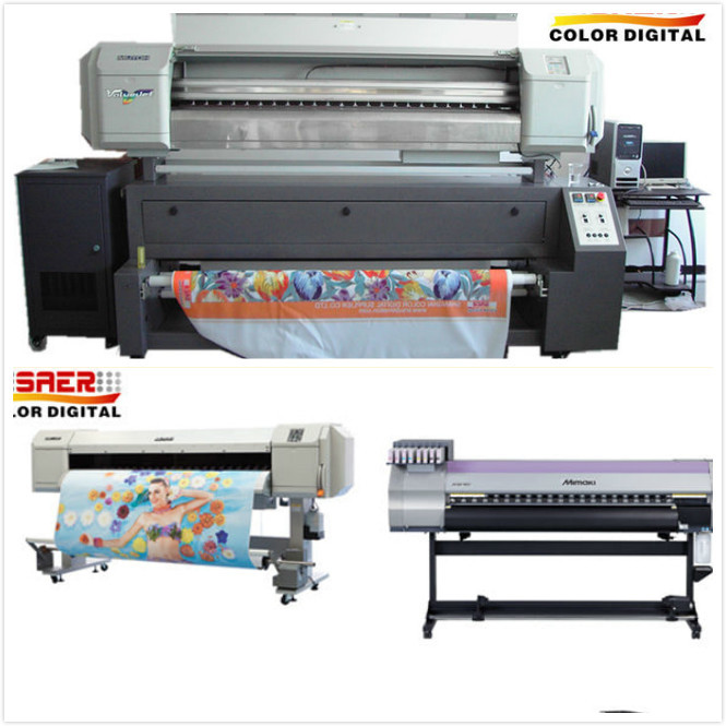  Polyester Textile Mutoh Sublimation Printer Inkjet Printer Roll To Roll Dual CMYK Color Manufactures