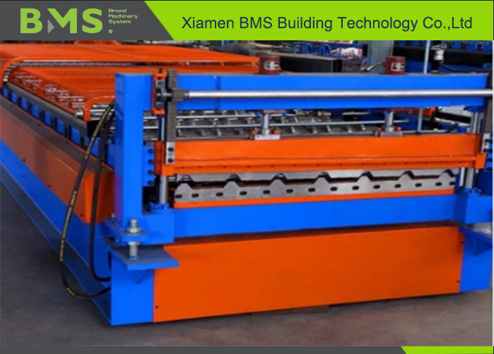  0.3mm-0.8mm Thickness PPGI Metal Roof Roll Forming Machine With 14 Stations Manufactures