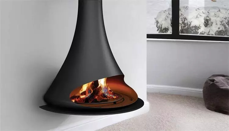 Wood Suspended Stove Hanging Wood Burning Fireplace For Indoor Heating