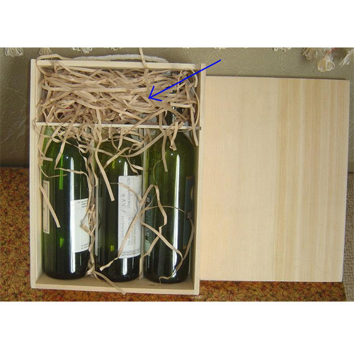  wooden wine box for 3 bottles packing box, slide lid type Manufactures