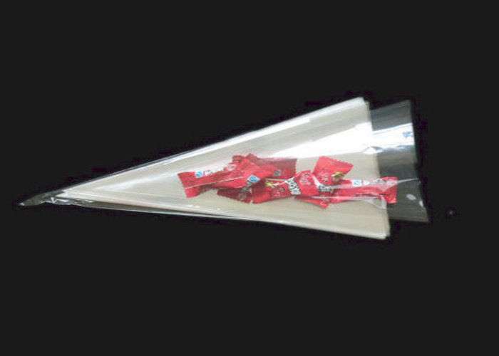  Transparent Triangle Cone Shaped Bags Clear Soft Material Customize Logo Manufactures