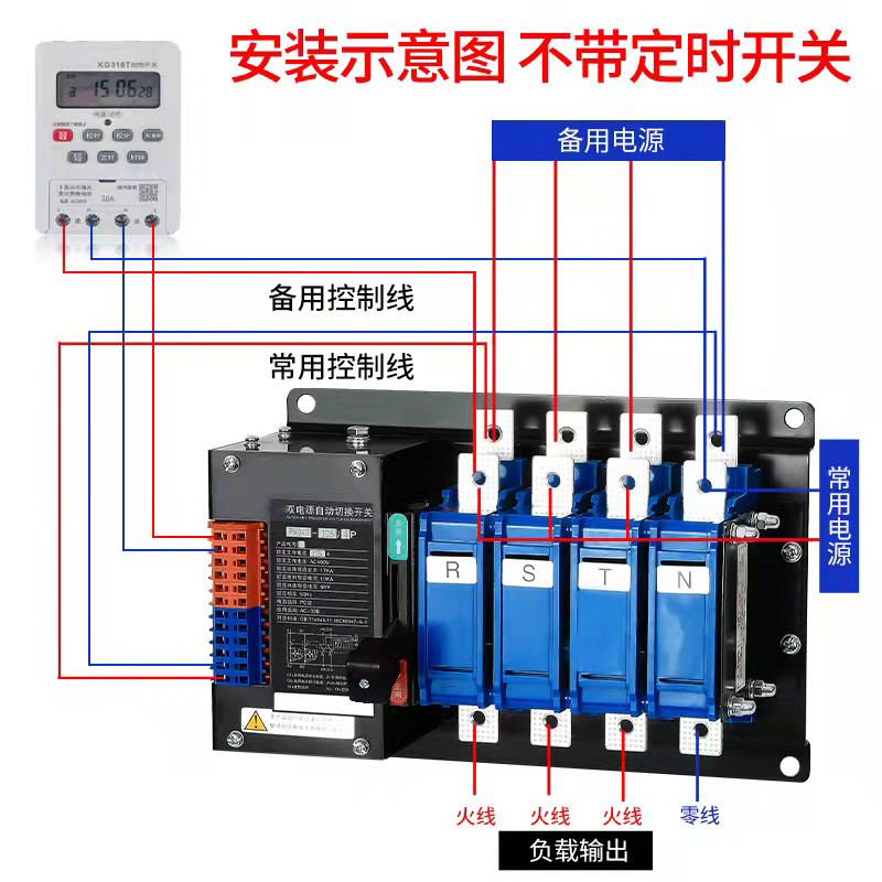  Dual Power ATS Automatic Transfer Switch For Genset Auto Changeover 250Amps Manufactures