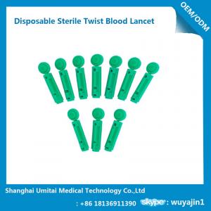  Disposable Sterile Blood Lancet For Blood Collection 1.8 - 2.4mm Size Manufactures