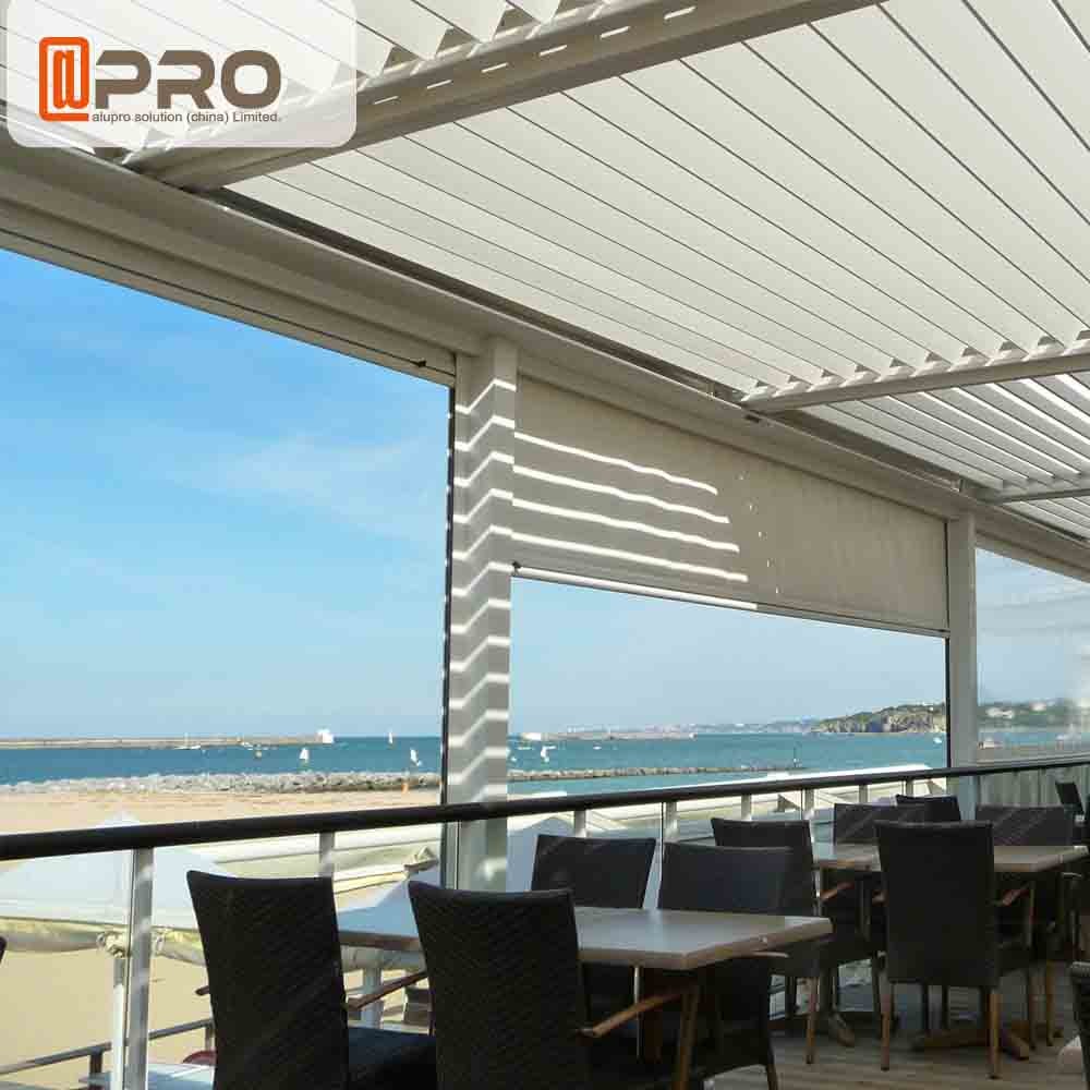  Long Life Span Modern Aluminum Pergola With Electric Motor System Manufactures