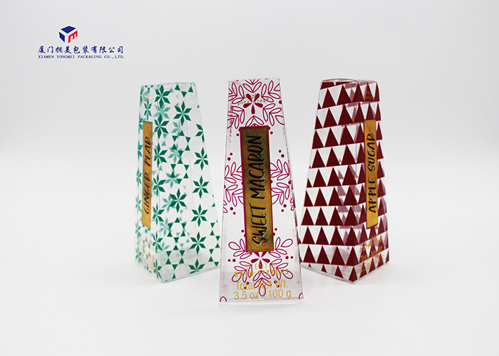  Trapezoid Custom Printed Plastic Boxes , Plastic Box Gift Packaging 0.3mm Thickness Manufactures