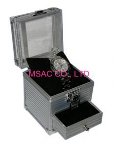  Easy Transport Aluminum Watch Case Box Silver Color For Protect Watches Manufactures