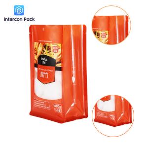  Red Color OPP Gusset Packaging Bag hot pressing Customized Logo Manufactures