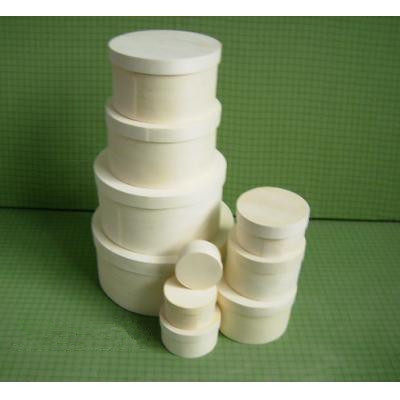  Round wooden chip boxes, cheese box made in Poplar veneer, birch wood veneer is also available Manufactures