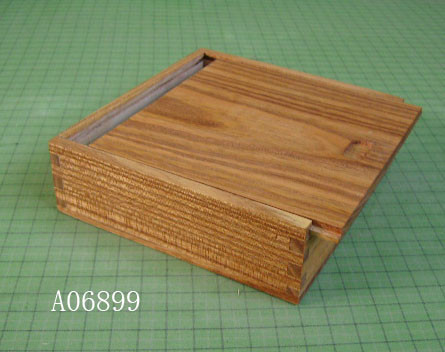  wooden chocolate box, paulownia stained, slide lid box Manufactures