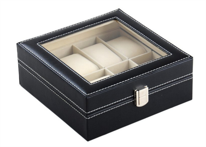  Luxury Leather Watch Display Box , Durable Luxury Watch Cases For Men Manufactures