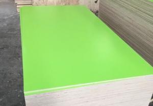  Green Commercial Plywood 9 - 18mm Thickness Easy Work Faced With Melamine Manufactures
