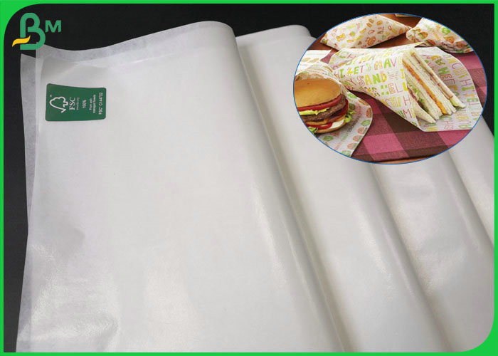  Food Grade Glossy FSC Certified Paper 22 gsm 30gsm 35gsm Wood Pulp Material Manufactures