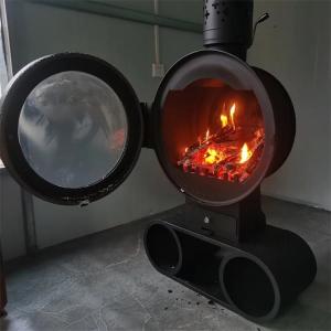  Decorative Indoor Hanging Fireplace Central Heating Round Wood Burning Stove Manufactures