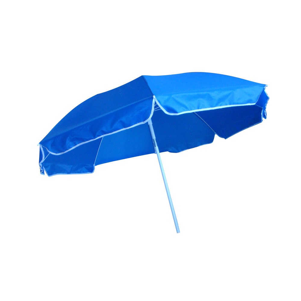  Blue Custom Printing Windproof Beach Umbrella With Custom Logo Outdoor Manufactures