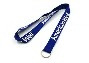  0.6mm To 2.5mm Thickness Imprint Polyester Lanyards Strap For ID Card Holder Manufactures