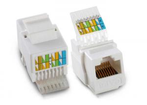  Toolless LAN Cable Accessories RJ45 Connector / Jack For 8 Pin Solid Punch Down Type Manufactures