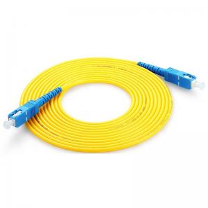  Yellow Fiber Optic Pigtail UPC With Simplex Cable LC-LC 30M Manufactures