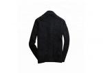  Black Acrylic Mens Knit Sweater Big Button Knitted Scarf Cardigan Sweater Manufactures
