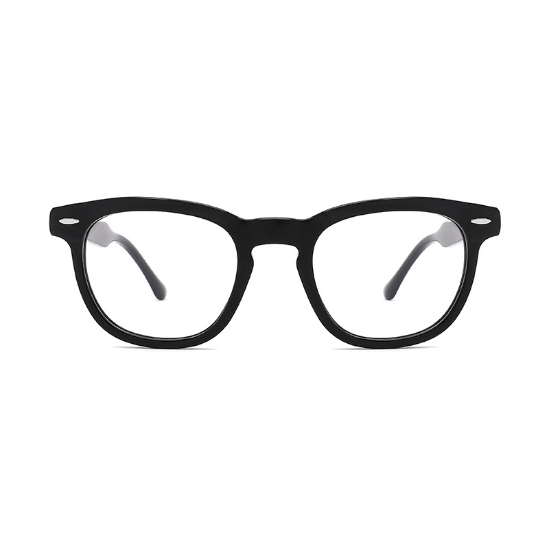  Non Prescription Round Optical Glasses Women Acetate Clear Lens Eyewear 48mm 21mm 145 mm Manufactures