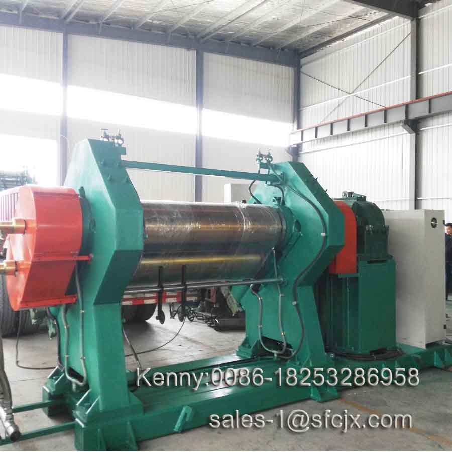  CE Two Roller Rubber Calender Machine , Rubber Sheet Making Machine Manufactures