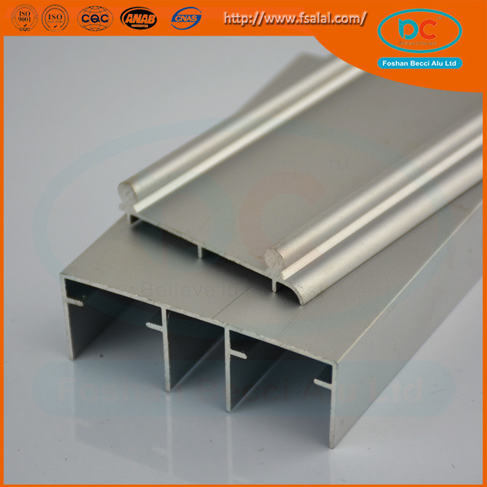 Buy cheap Aluminum sliding track profile for window and doors, sling window profile from wholesalers