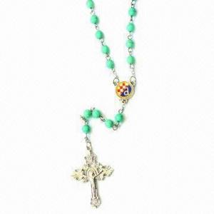  Stone Rosary Necklace, Customized Colors are Accepted Manufactures
