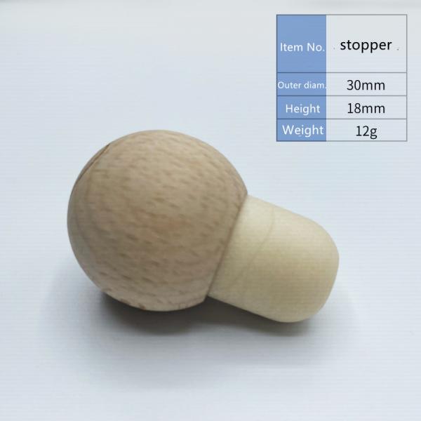Aluminum top wooden top plastic electroplating synthetic cork stopper Matching glass bottle wine bottle aromatherapy bot
