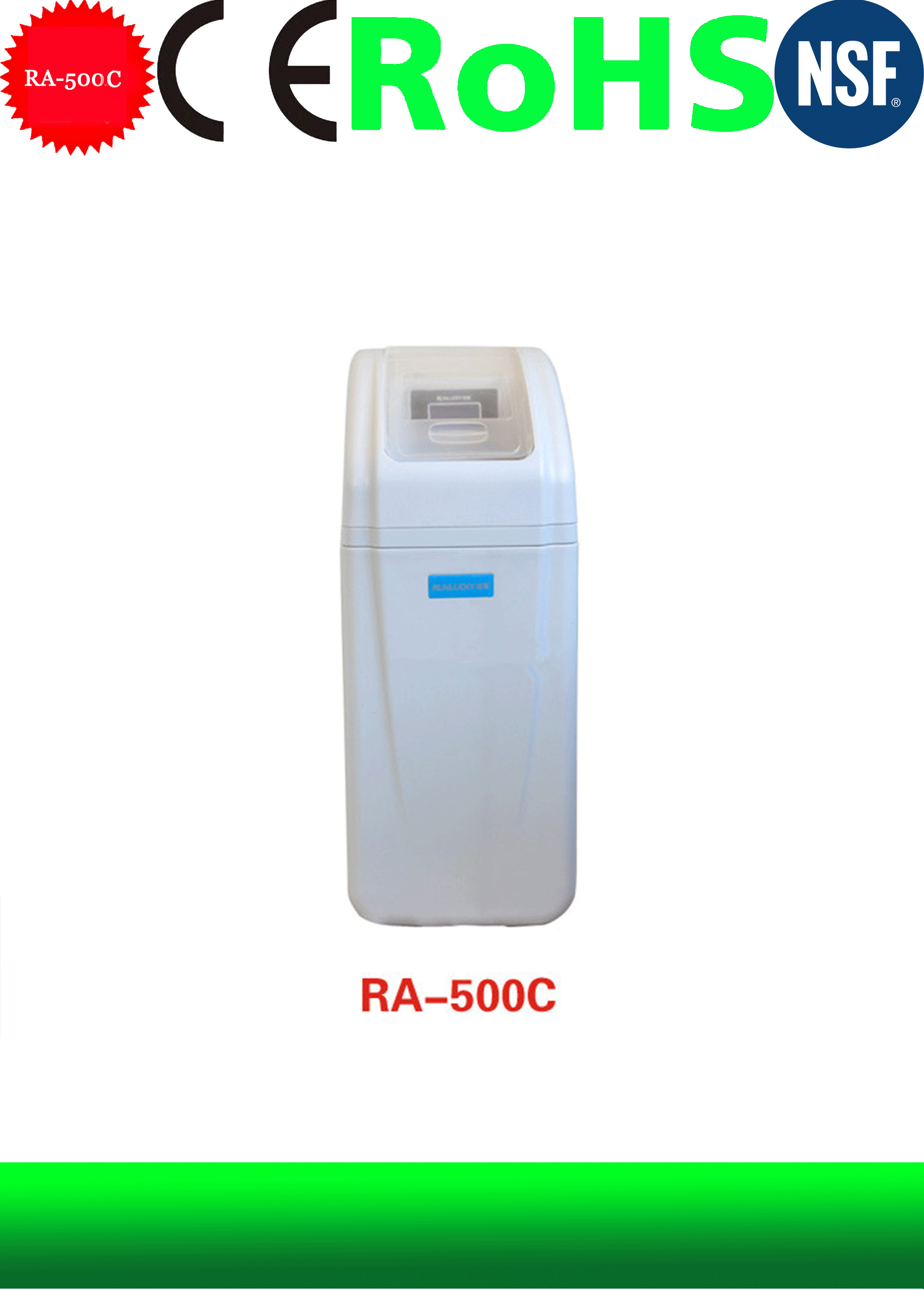  Runlucky Automatic Residential Water Softner RA-500C for Water Treatment Manufactures