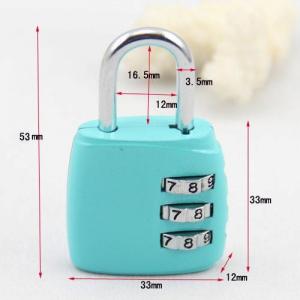  3 Resetable bag coded lock luggage lock Manufactures