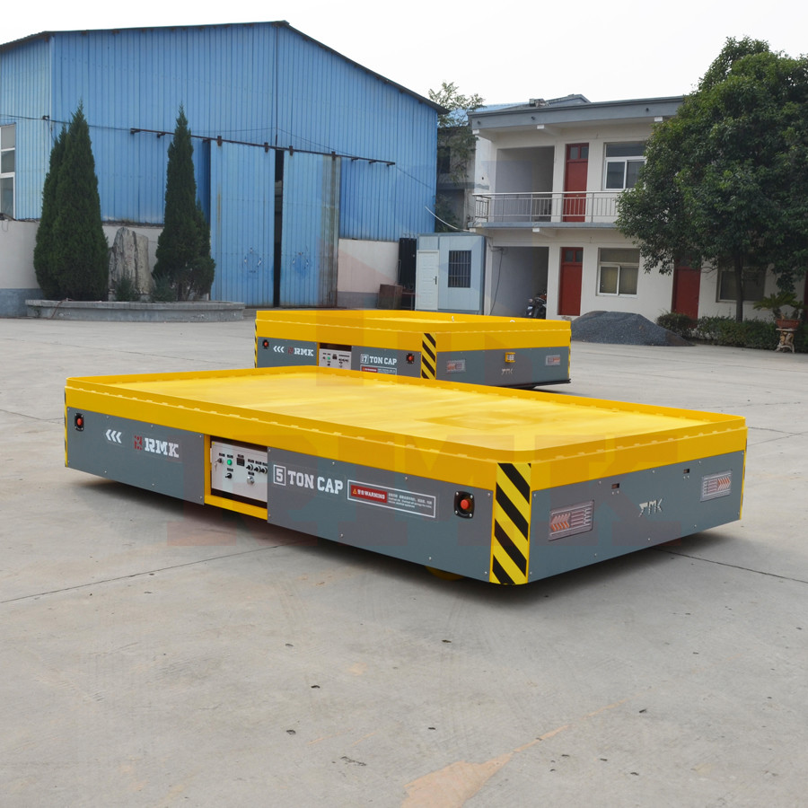 Steerable Motorized Trackless Transfer Trolley Height 45cm Directional Movement