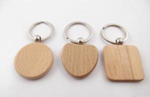  Round/Heart/Square Shape Shape Wooden Blank Keychains, Solid Beech Wood keychain in different shape Manufactures