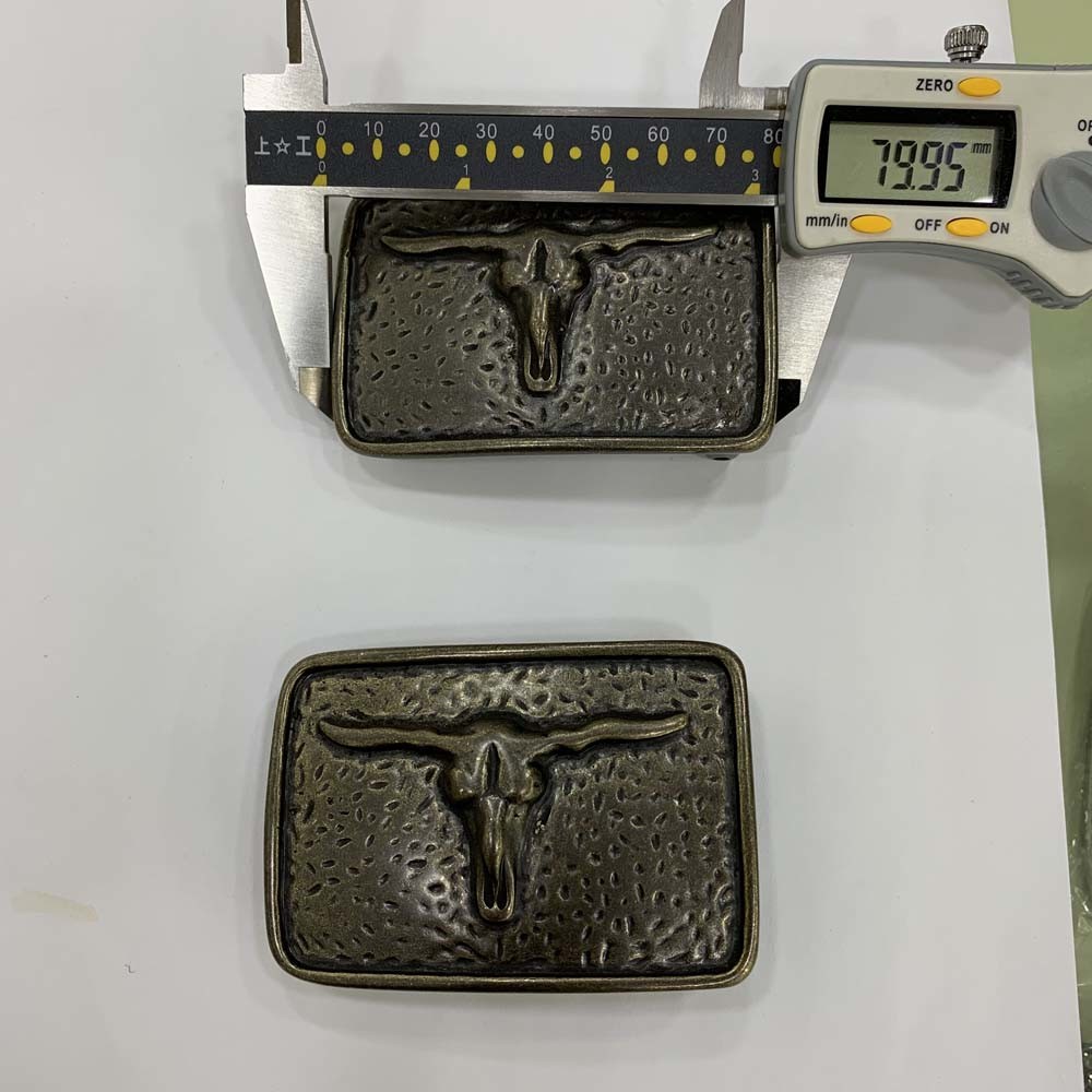  Bull Head Belt Buckle Hardware Anti Scratched Normal Plating Manufactures
