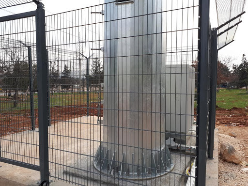 3D Curved Tower Fencing , 5ft Width Welded Wire Mesh Fence Manufactures