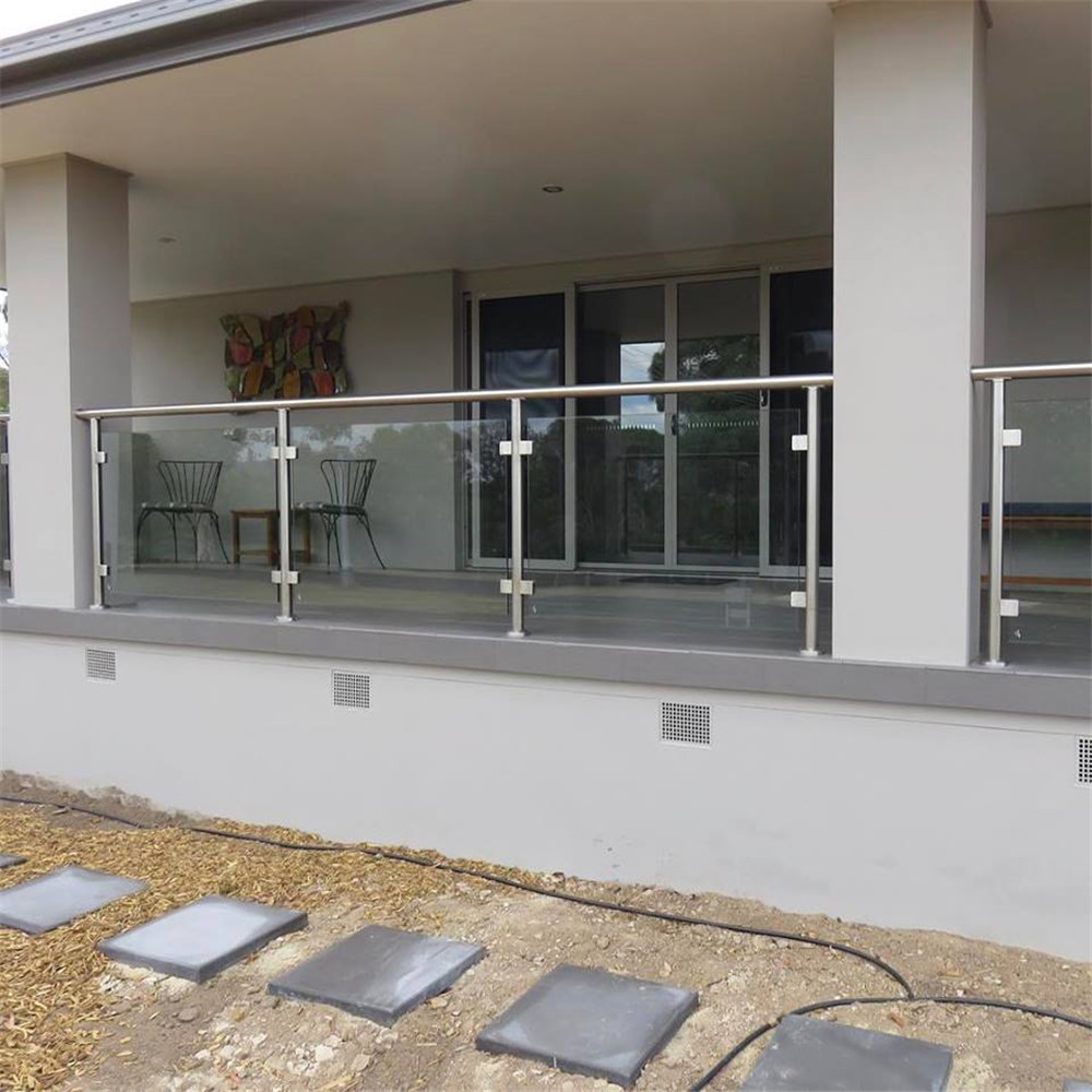  diy stainless steel balustrade sydney with extra clear tempered glass design Manufactures